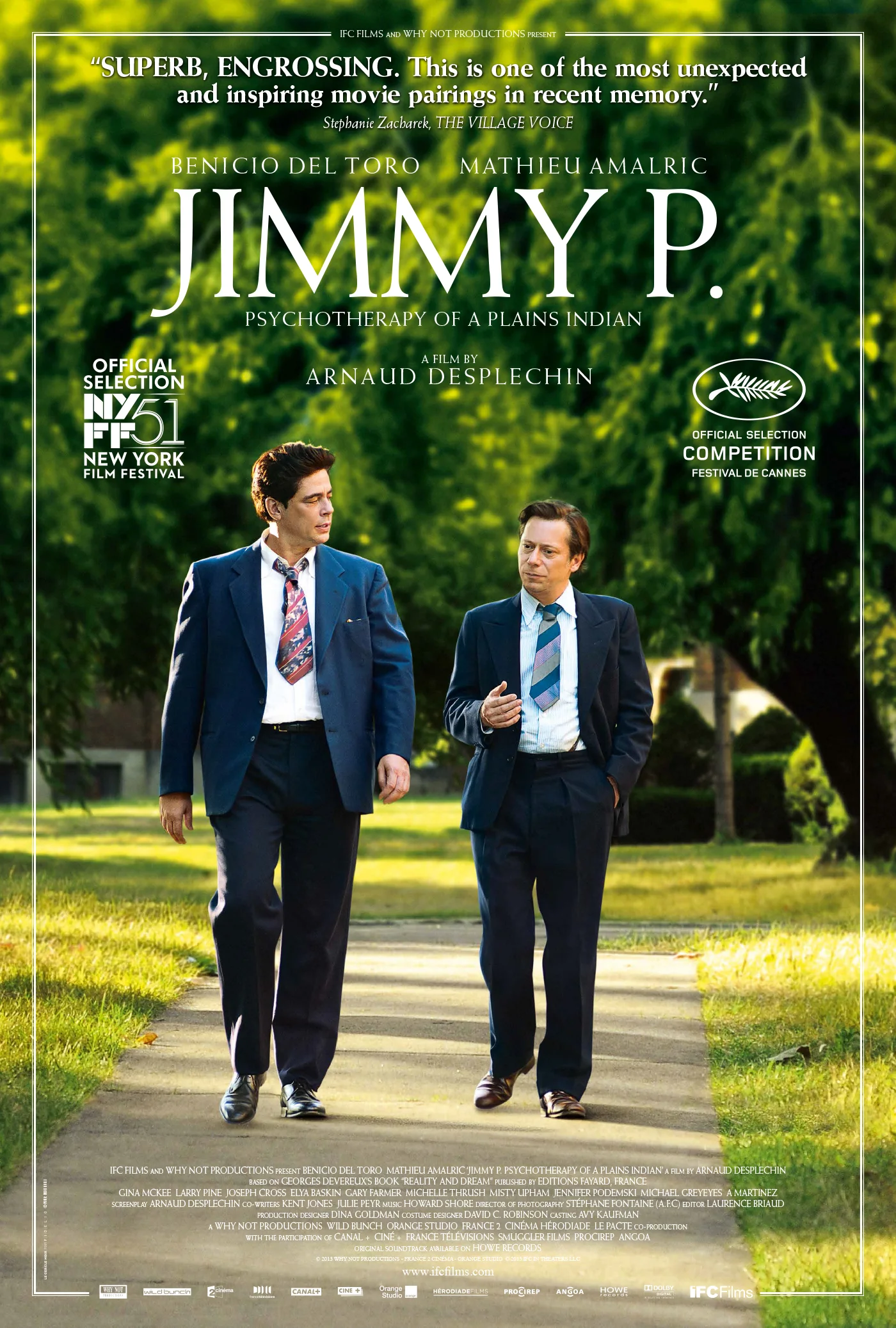 Jimmy P: Psychotherapy Of A Plains Indian (2013)