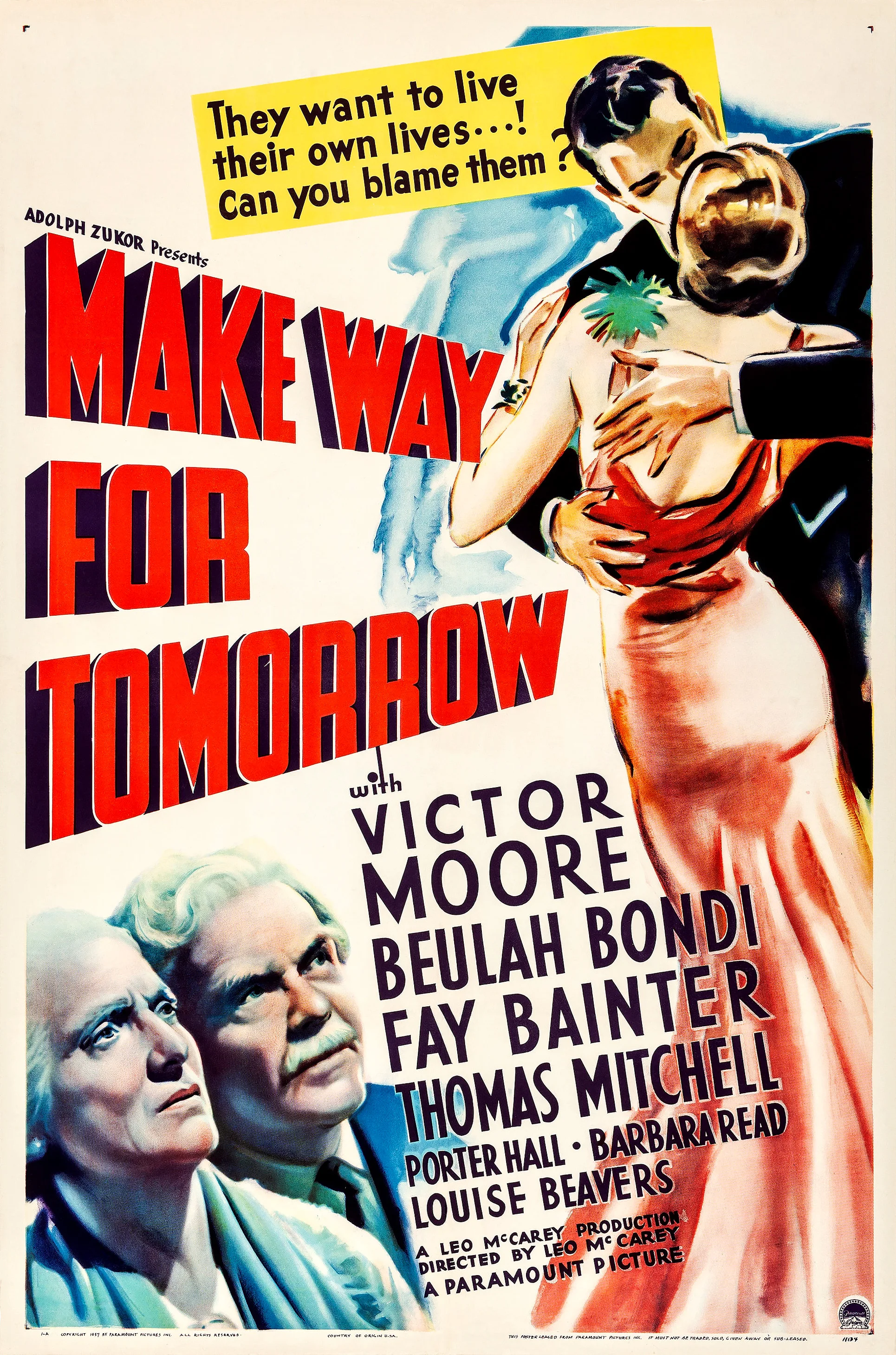 Make Way for Tomorrow (1937)