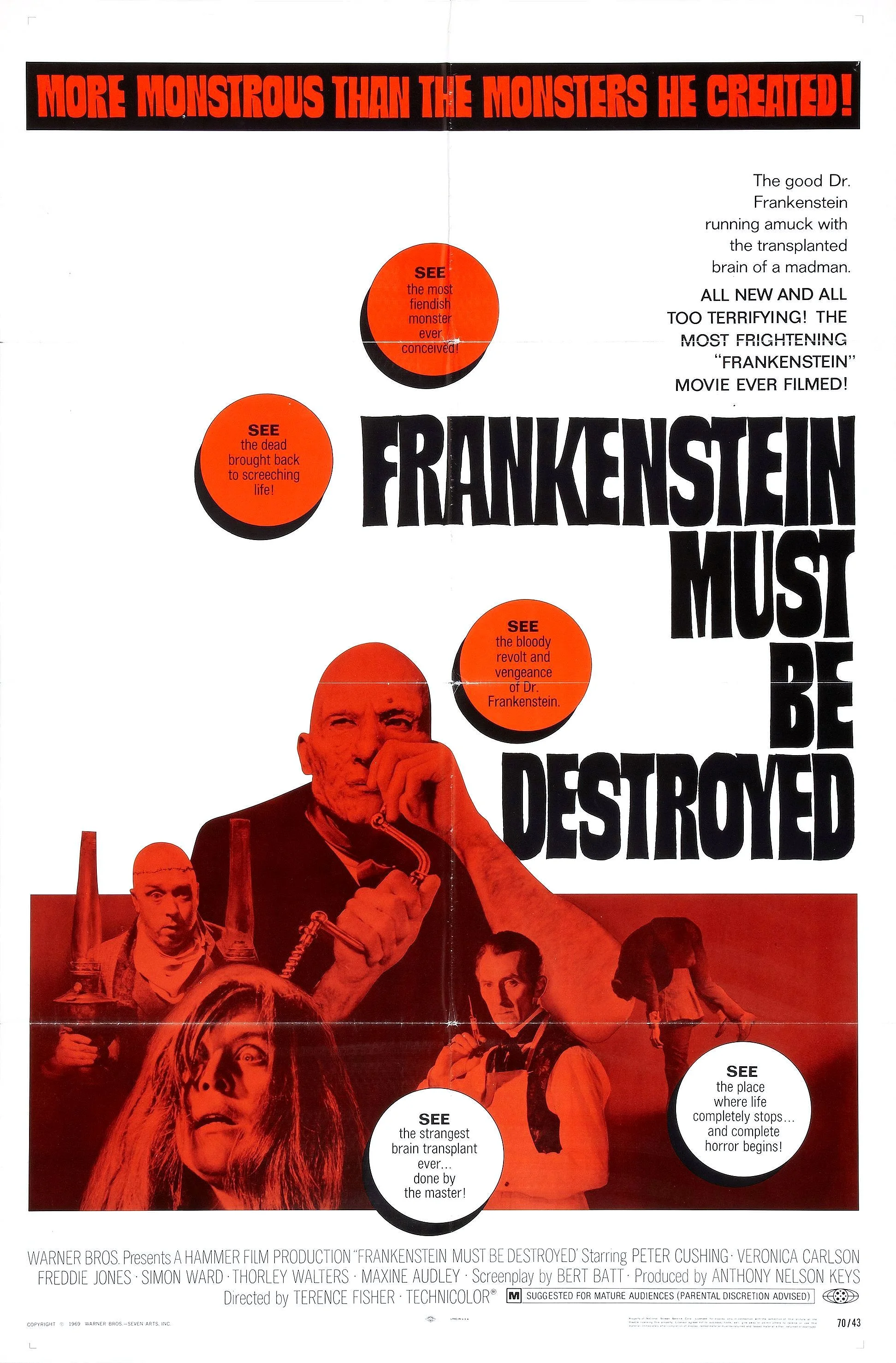 Frankenstein Must Be Destroyed (1969)